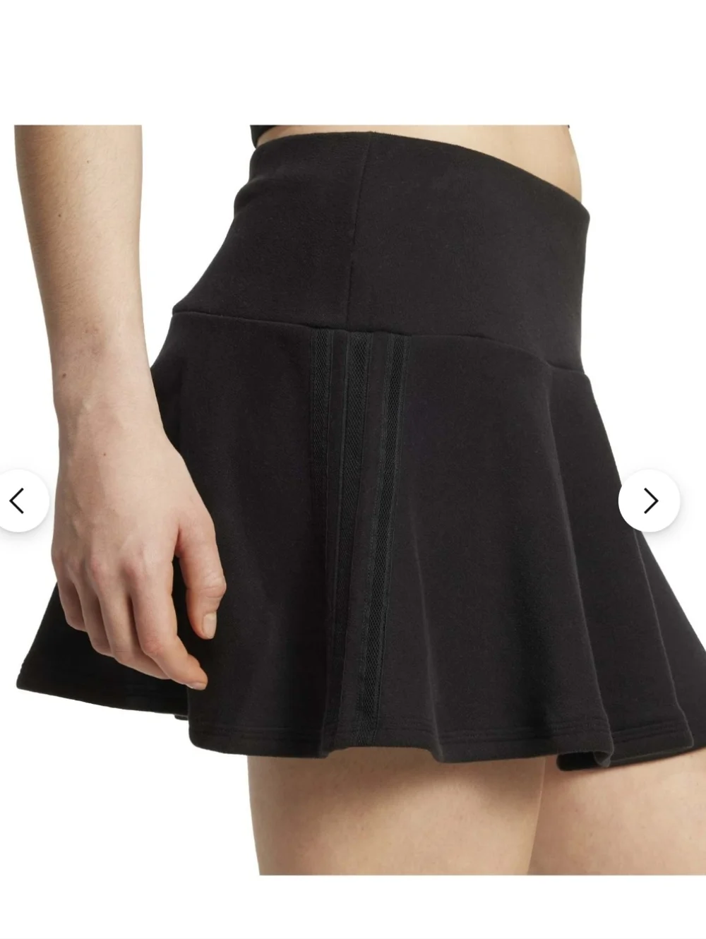 adidas Black Flared Skater Skirt - Picture 4 of 7